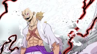 Monkey D. Luffy in Gear 5: Unleashing Power in One Piece Art