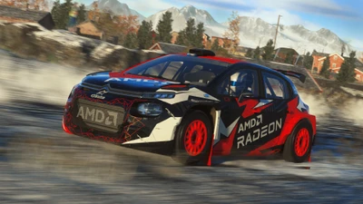 Динамичное внедорожное гоночное действие в Dirt 5 с автомобилем Citroën для ралли