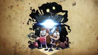 Mabel e Dipper Pines enfrentam os mistérios de Gravity Falls