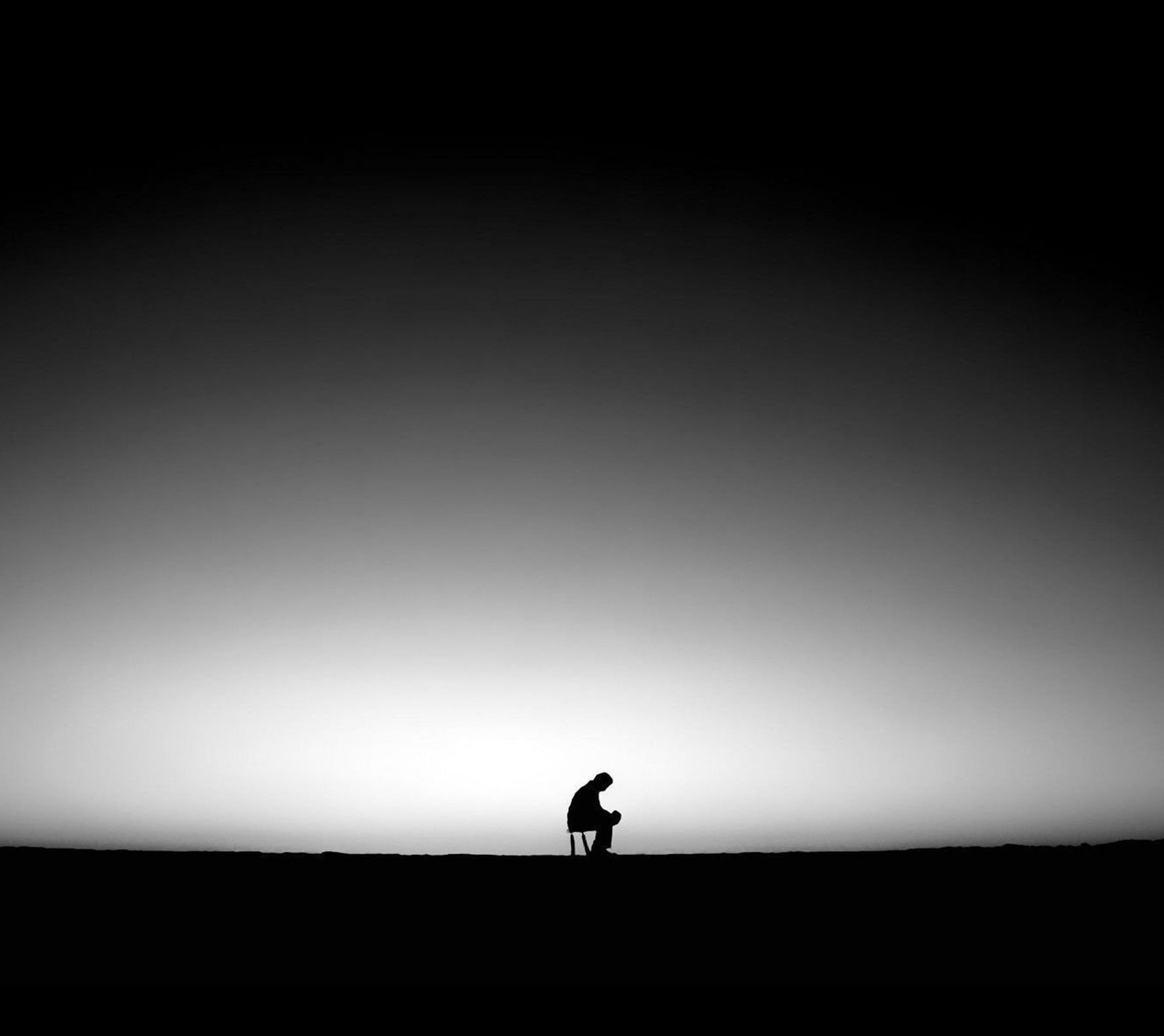 alone, dark, man, sad wallpaper