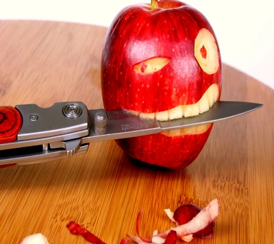 Menacing Apple Carving: A Sharp Transformation