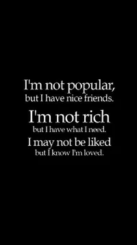 loved, popular, rich