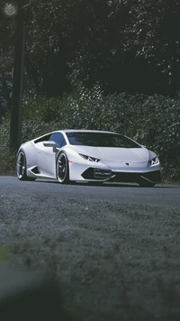 720p, huracan, lamborghini, superauto, weiß