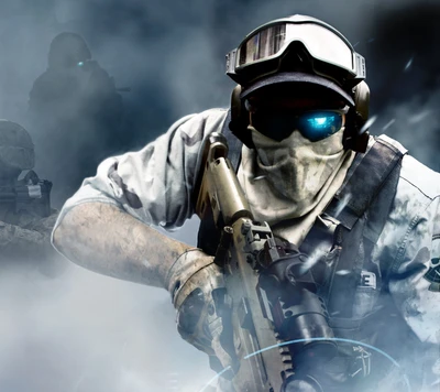 Taktischer Soldat in Ghost Recon: Engagiert in Kampfoperationen