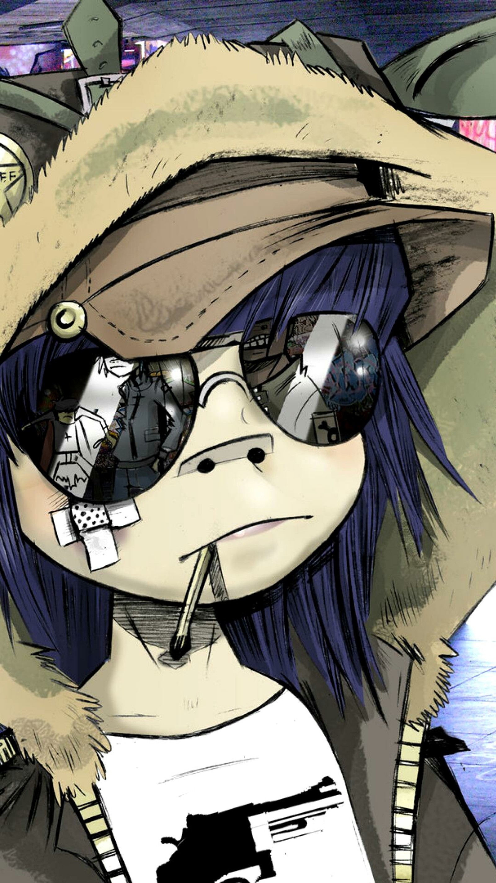 Lade gorillaz, musik, kunst Hintergrund herunter