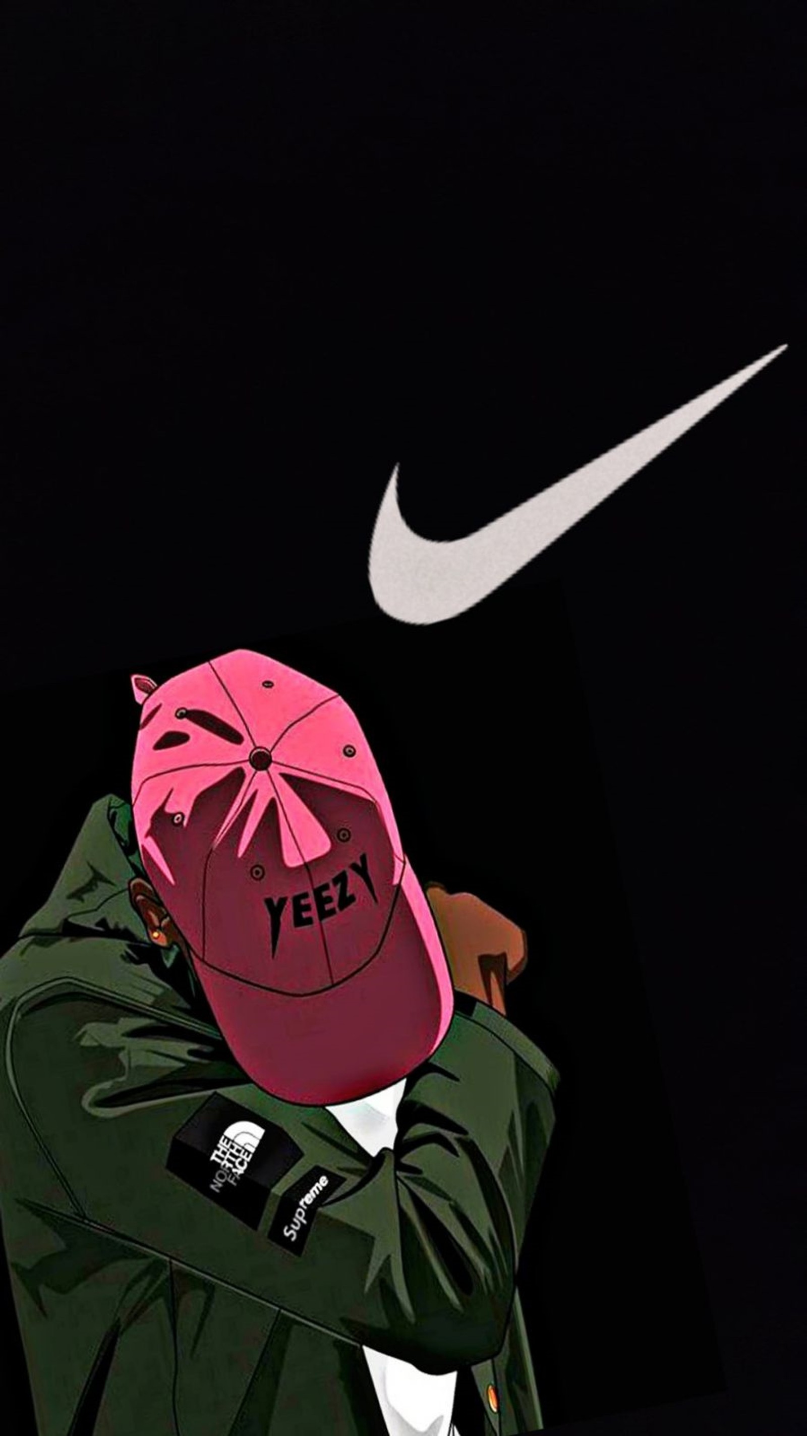 nike, north face, yeezy wallpaper