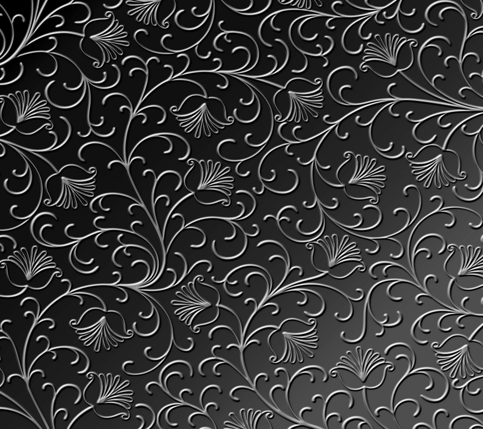 abstract flower, metallic background, pattern Download Wallpaper