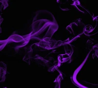 Purple Smoke Swirls on a Dark Background