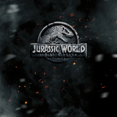 Jurassic World: Gefallenes Königreich Logo mit dramatischen Effekten