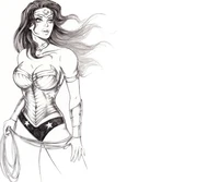 Croquis de Wonder Woman - Héroïne de dessin animé 2015