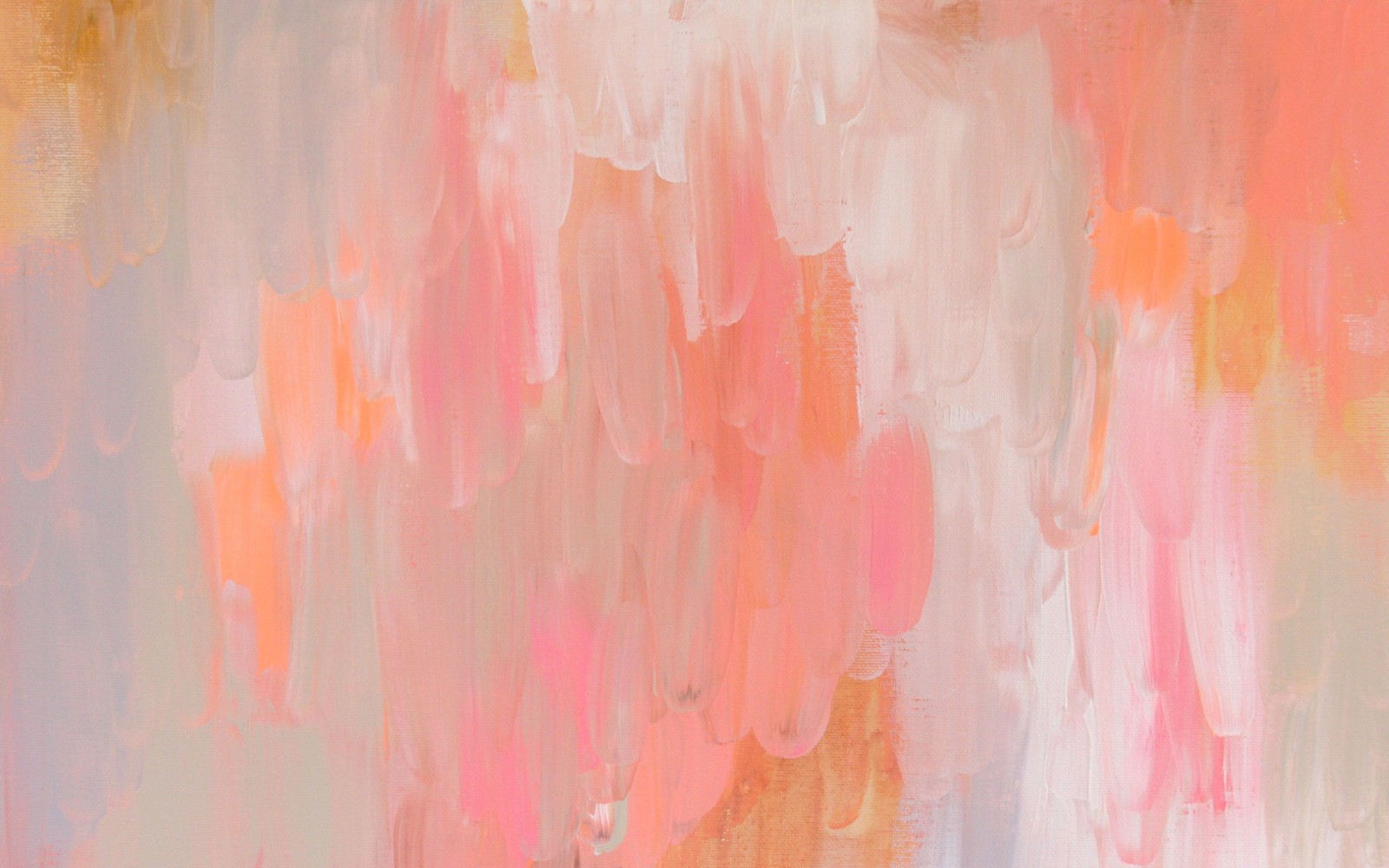 Abstract painting of pink and orange colors on a white background (watercolor painting, painting, art, pink, orange)