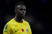 Edouard Mendy : Gardien de but du Chelsea FC en action