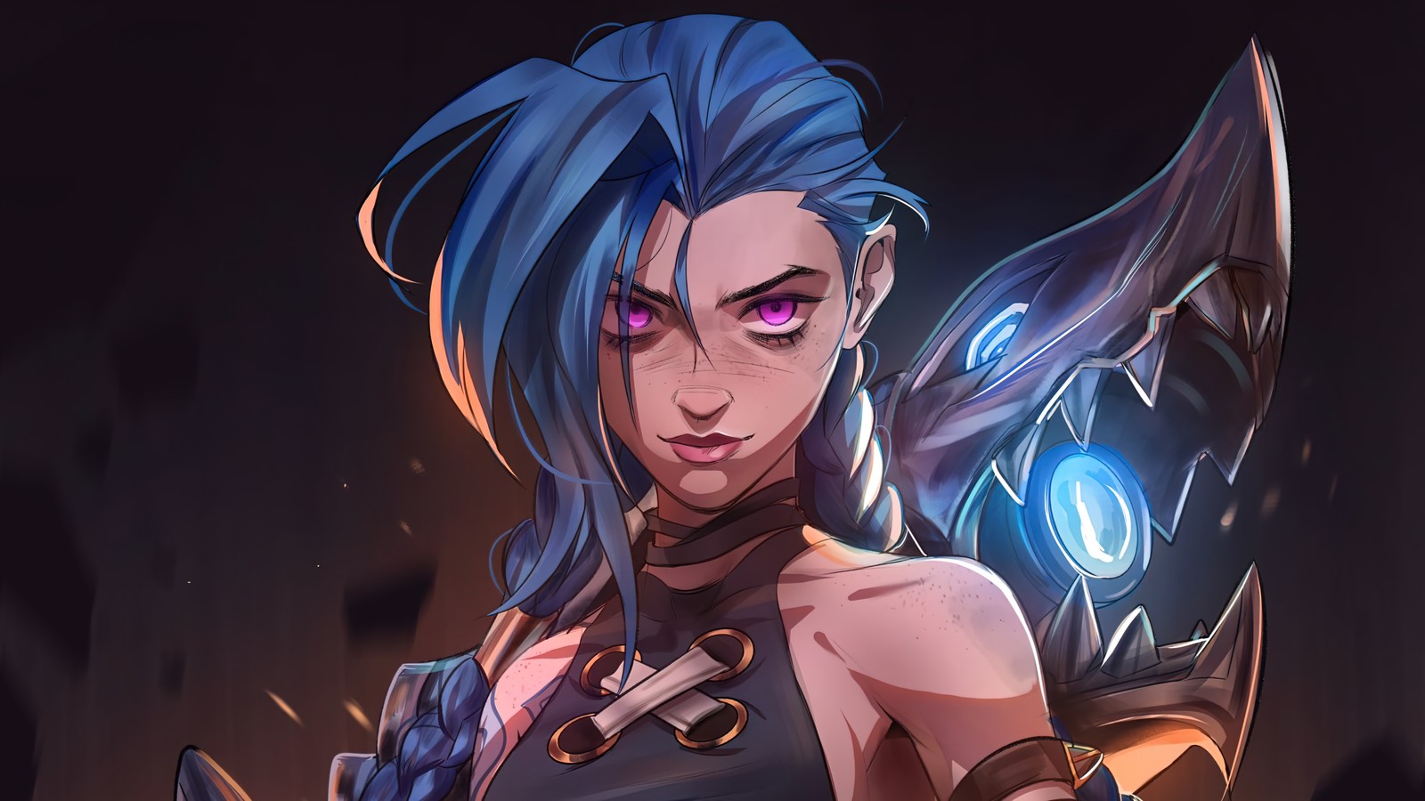 Скачать обои джинкс, jinx, arcane series, сериал, тайный