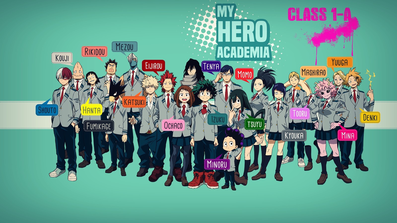 Lade boku no hero academia, my hero academia, anime, bnha, 僕のヒーローアカデミア Hintergrund herunter