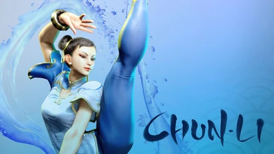 Chun-Li in Dynamic Pose from Street Fighter 6