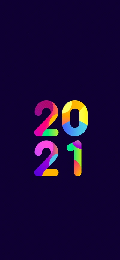 Conception de logo coloré 2021 dans des tons magenta et violet vibrants