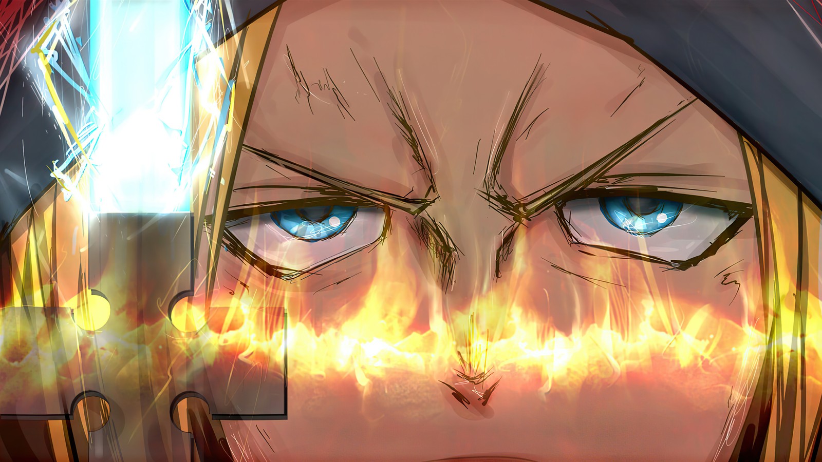 Anime, un pedazo, un pedazo de fuego, un pedazo de fuego, un pedazo de fuego (arthur boyle, アーサーボイル, espada, fire force, anime)