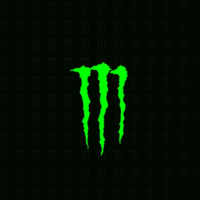 Логотип monster energy на черном фоне (энергия, логотип, монстр)