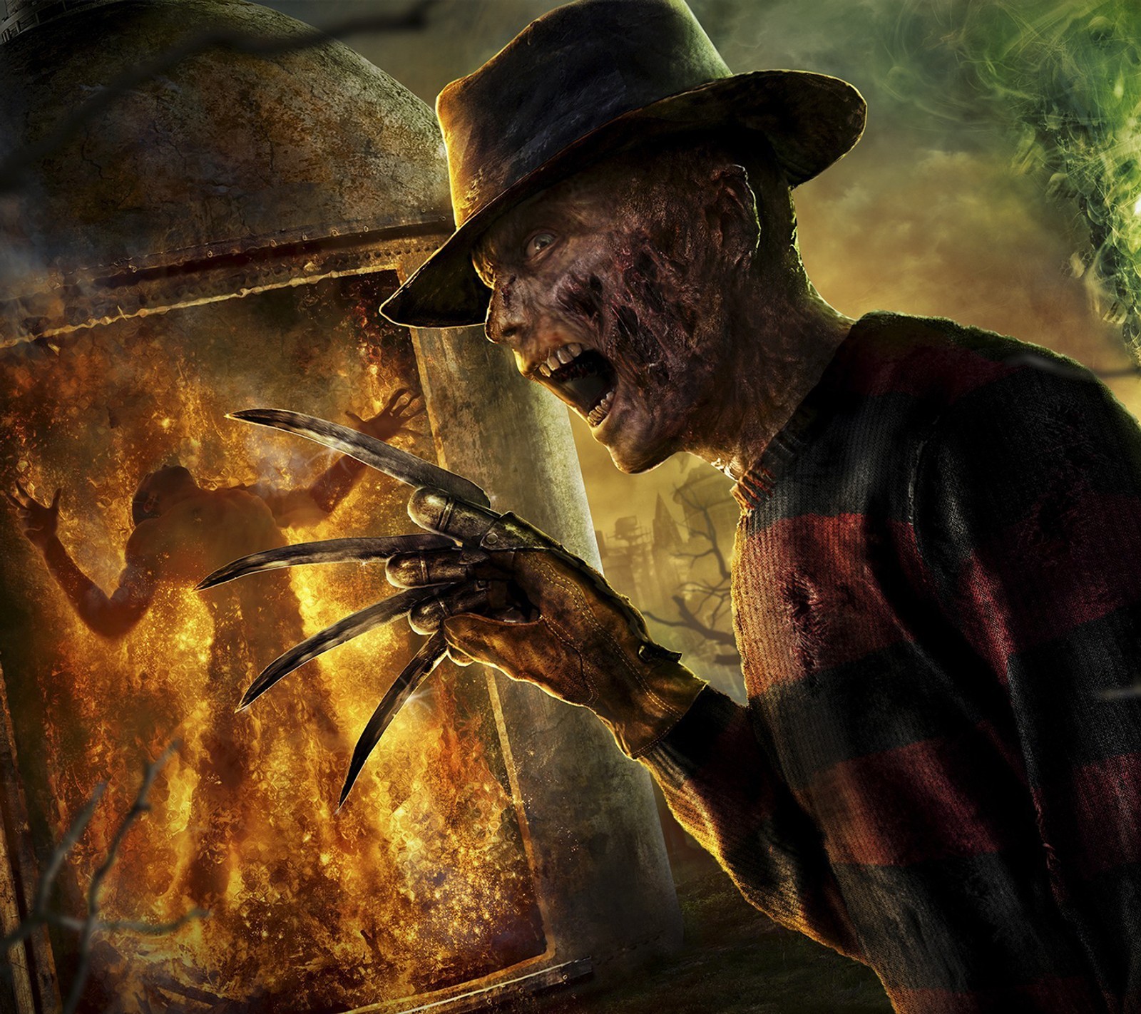 Baixar papel de parede ulme, freddy, combate, krueger, mortal