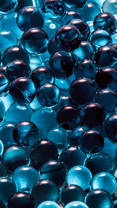 abstract, blue, i6, liquid, spheres