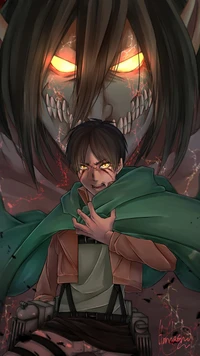 аниме, anime, атака титанов, attack on titan, хороший