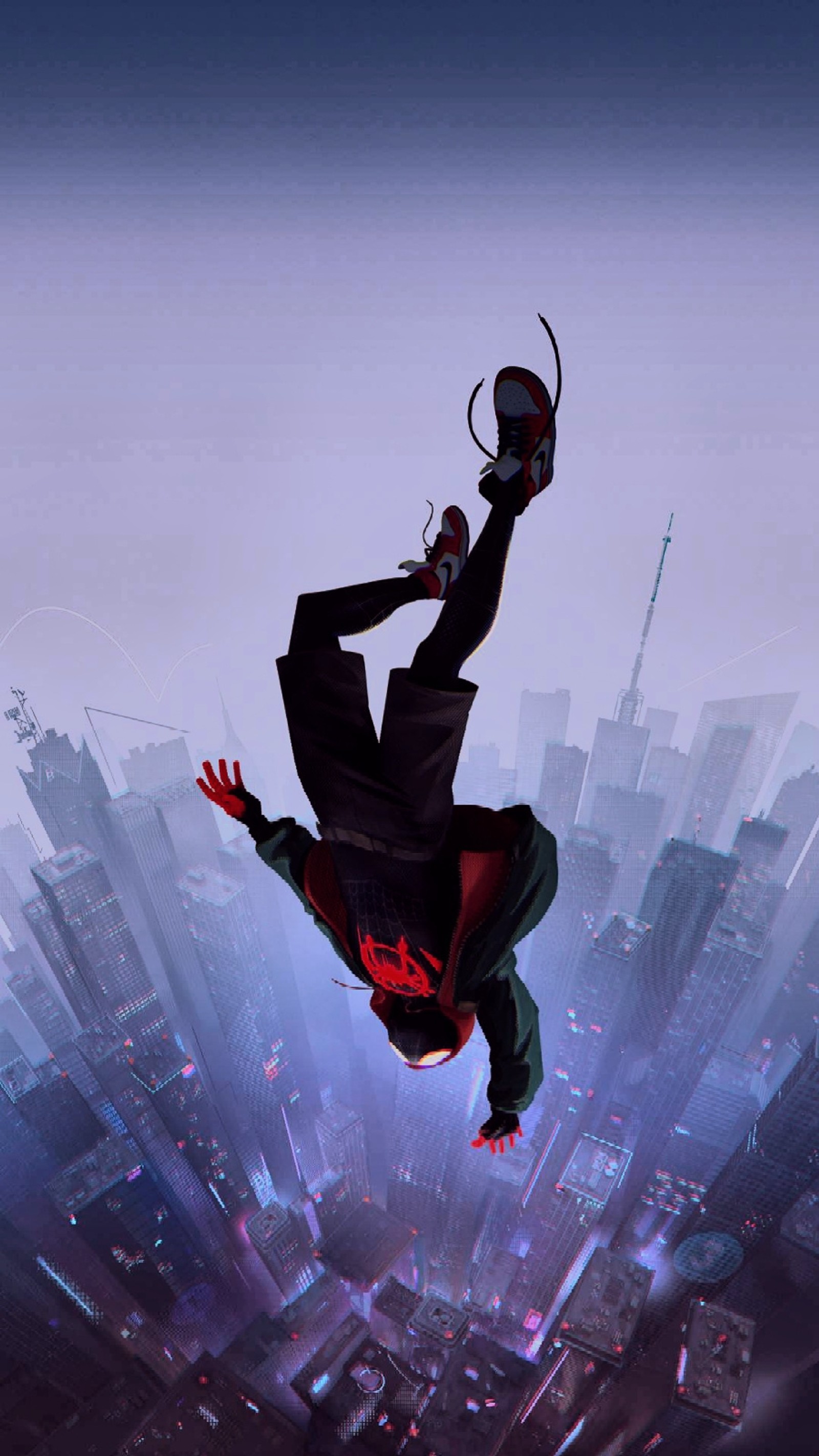 Affiche de spider-man dans le spider-verse (araignée, homme, dans, the, vers)