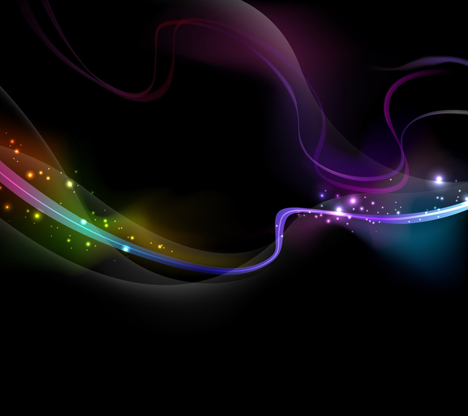 Abstract background with colorful lines and stars (abstract, colourful, fantastic)