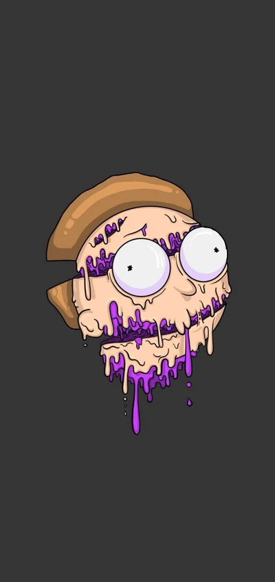 Melting Morty: A Grimy Twist on a Classic Character