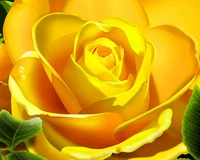 rose, yellow wallpaper