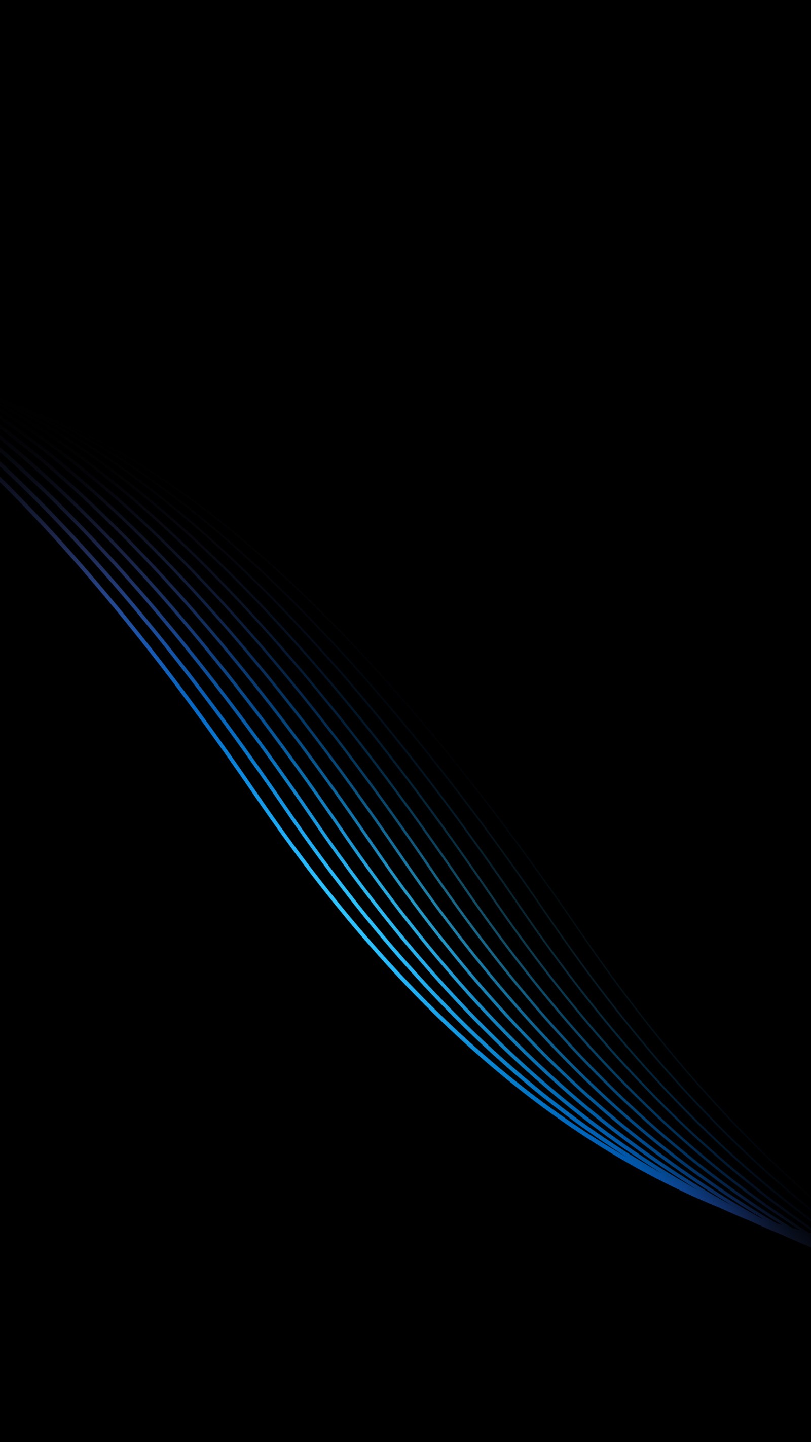 Imagem de um fundo preto com uma onda azul (abstrato, beleza, preto, azul, s8)