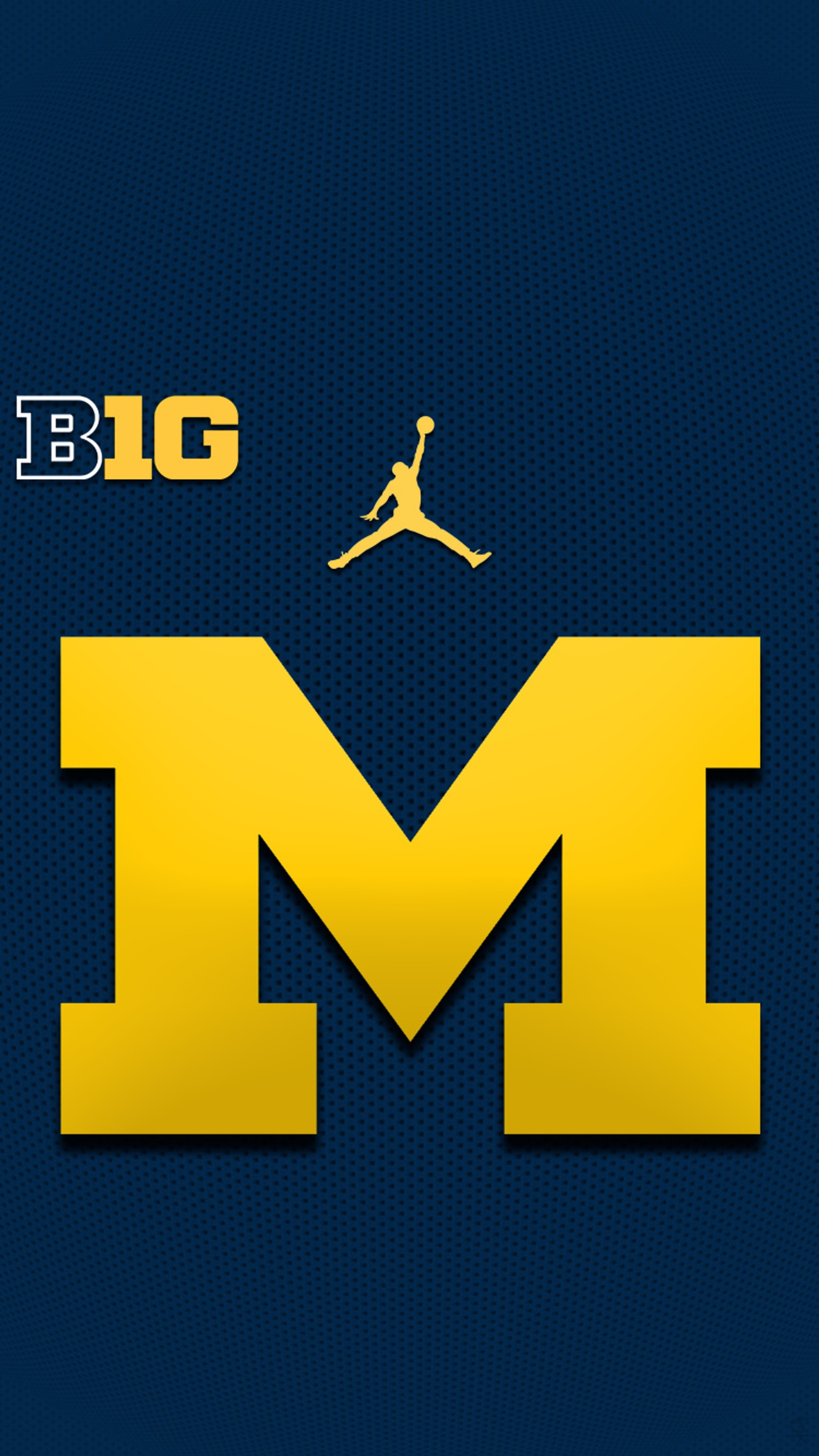 A close up of a basketball player jumping in the air (blue, michigan, wolverines)