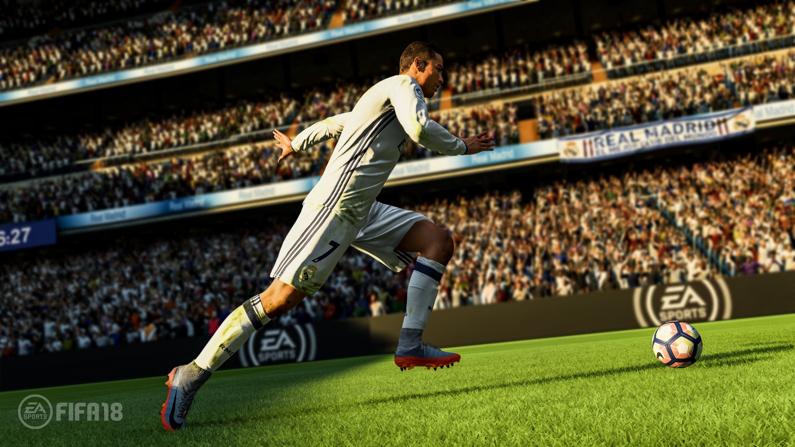 Téléchargez le fond d'écran fifa 18, ea sports, joueur, lieu sportif, football