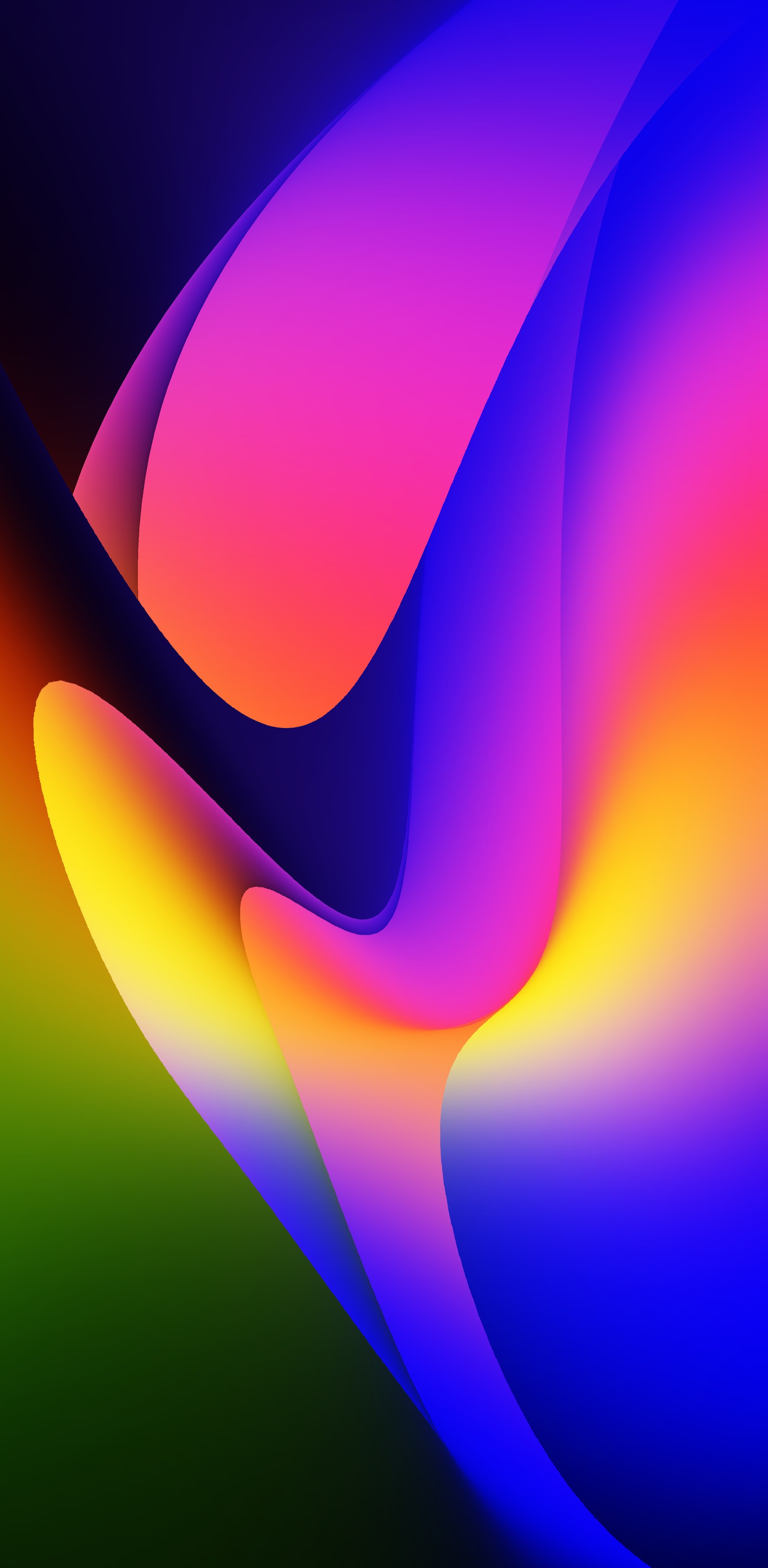 Abstract background with a colorful swirl design in the middle (close up, smartphone, telephone, oneplus 6t, android)