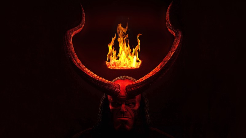 Мужчина с рогами на голове (хеллбой, hellboy, хеллбой 2019, hellboy 2019, фильм)