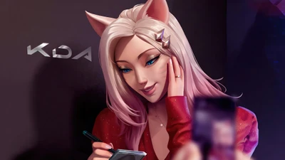 KDA Ahri Einen Moment im Stil Festhalten