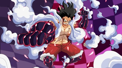 Monkey D. Luffy en forma Serpiente, Cuarta Forma – Anime One Piece