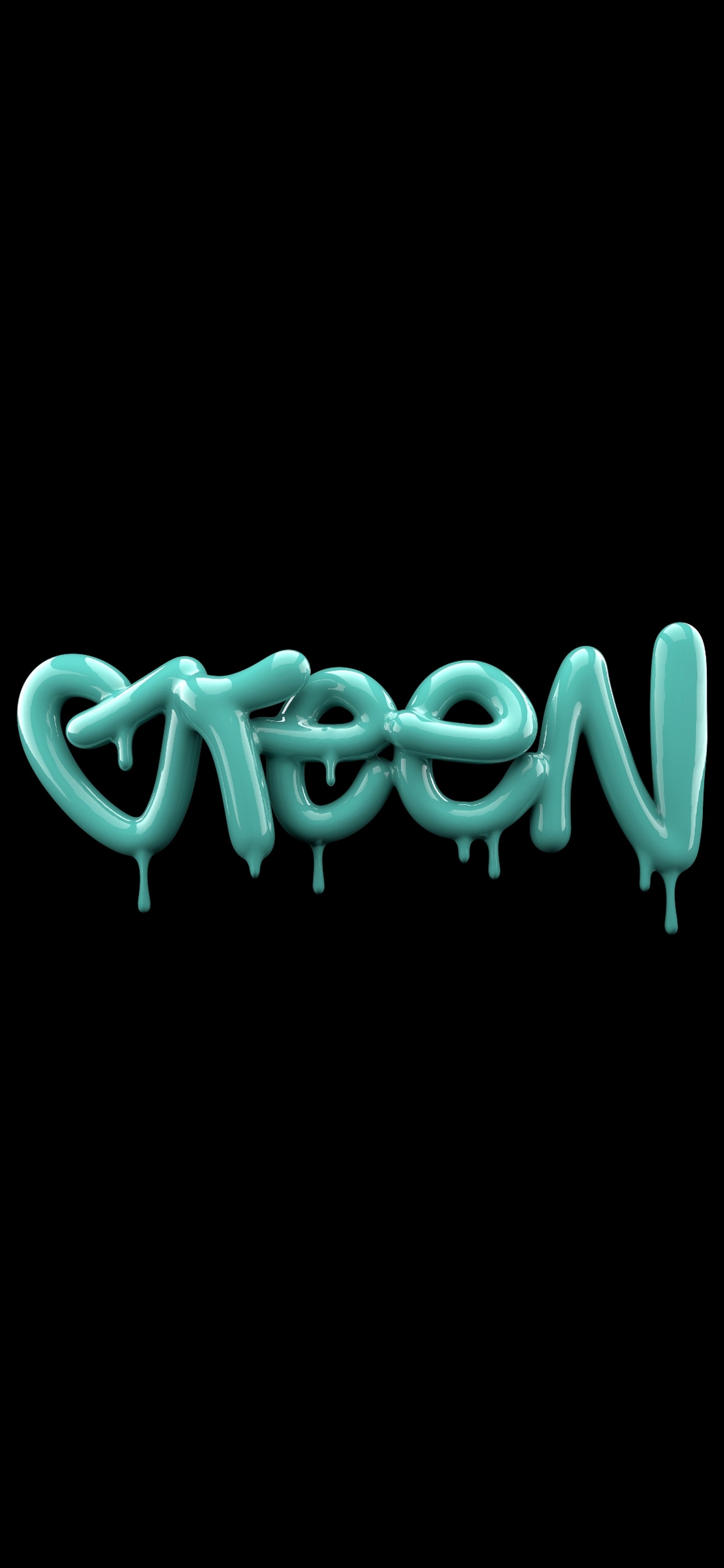 A close up of a green liquid dripping down the side of a black background (typography, graphic design, design, rectangle, jewellery)