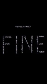 depressed, im fine, sad wallpaper