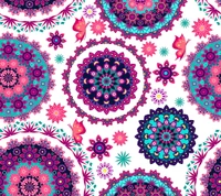 abstract, flowers, pattern