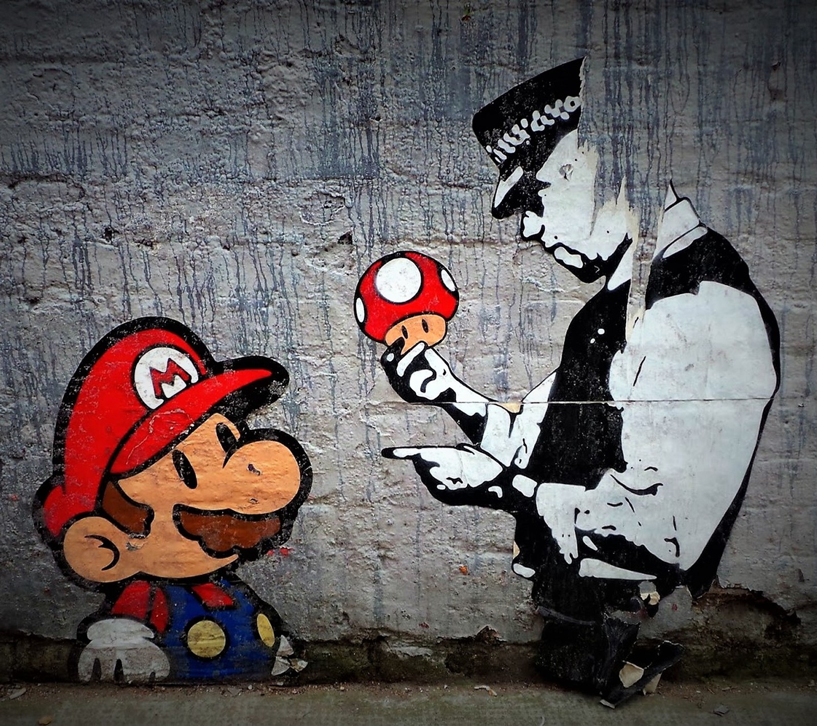 Descargar fondo de pantalla abej, beograd, grafito, super mario