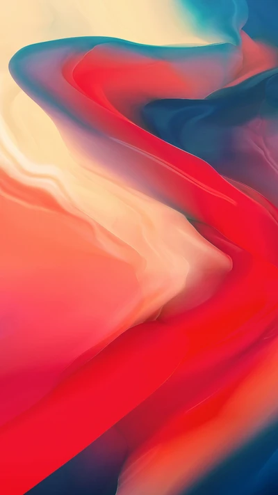 Colorful Abstract Fluid Pattern for OnePlus 6 Background