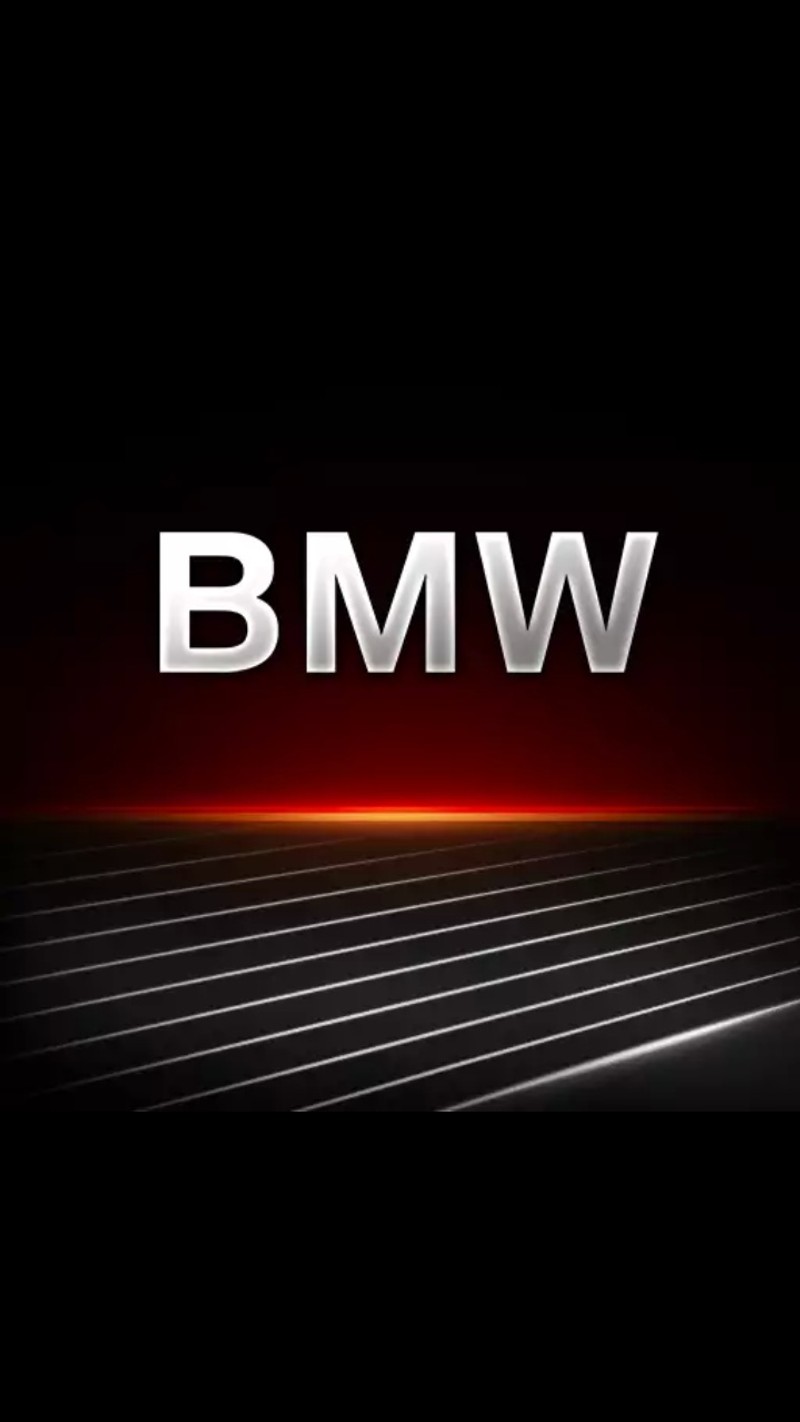 Логотип bmw на черном фоне с красным светом (bmw, логотип)