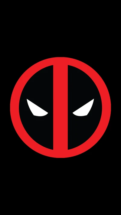 Deadpool-Logo: Ikonisches Rot-Schwarzes Emblem