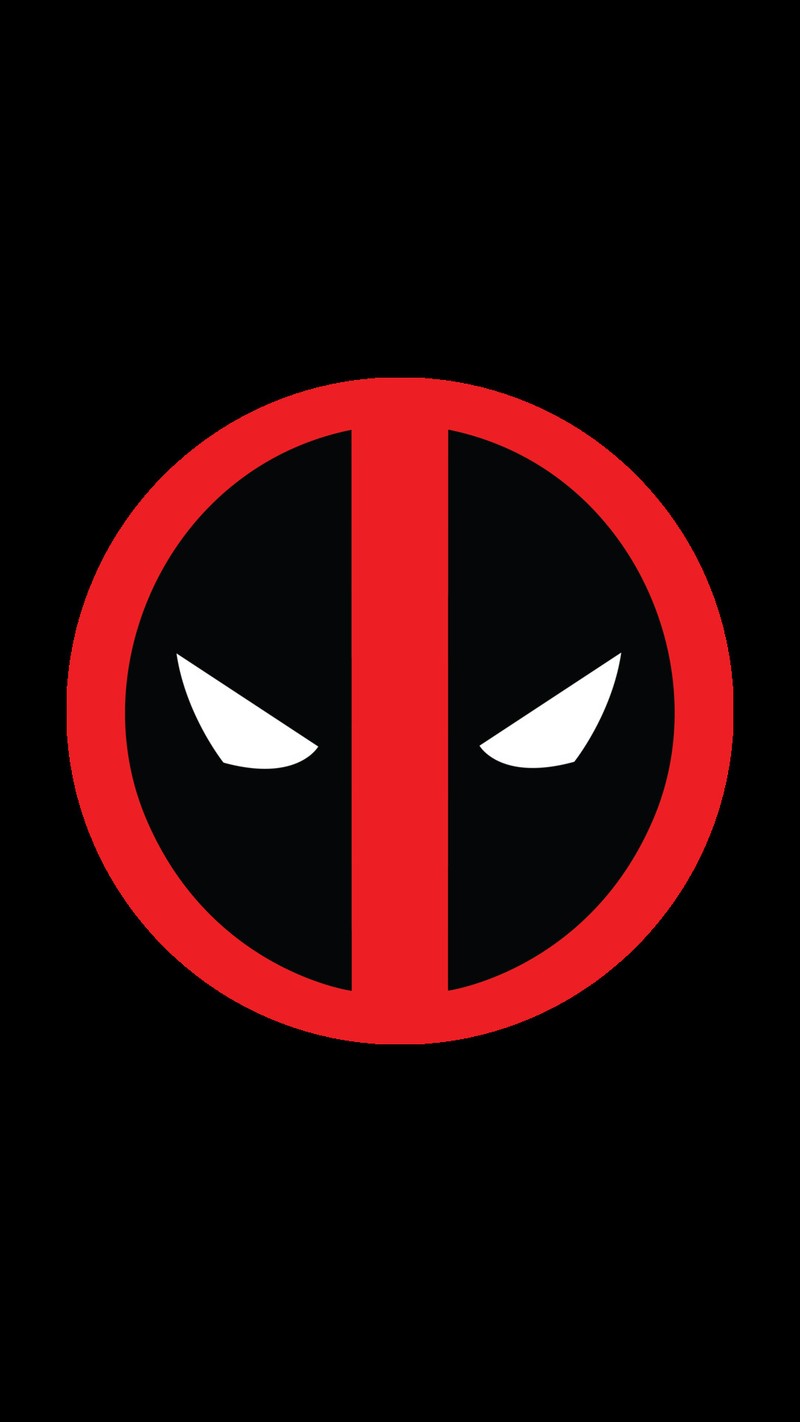 Логотип дэдпула на черном фоне (deadpool logo)