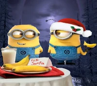 Minions Celebrate Christmas with Santa's Treats