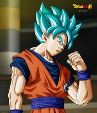 Super Saiyan Blue Goku Ready for Battle