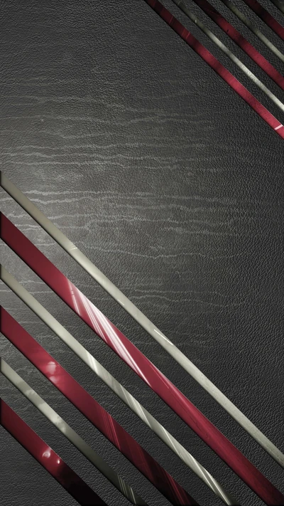 Black Leather Texture with Striped Pattern in 1080p Resolution