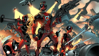 Deadpool Corps: Chaos and Comedy in Action