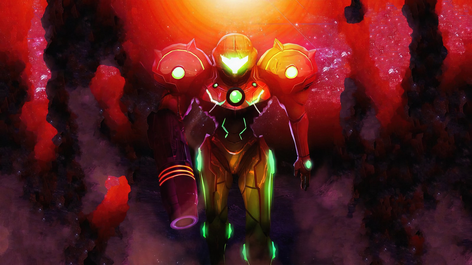 Baixar papel de parede metroid, jogo de vídeo, samus aran, arte