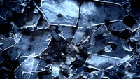 water, blue, ice, crystal, metal wallpaper